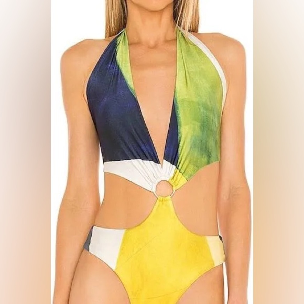 Farai London Tropical Bodysuit/halter top 
Size s